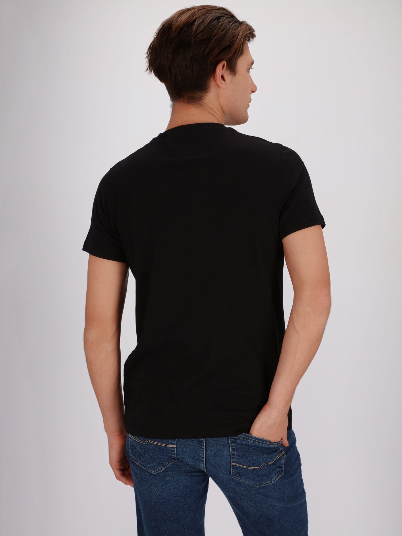 Daniel Hechter T-Shirts Basic V Neck Casual T-Shirt