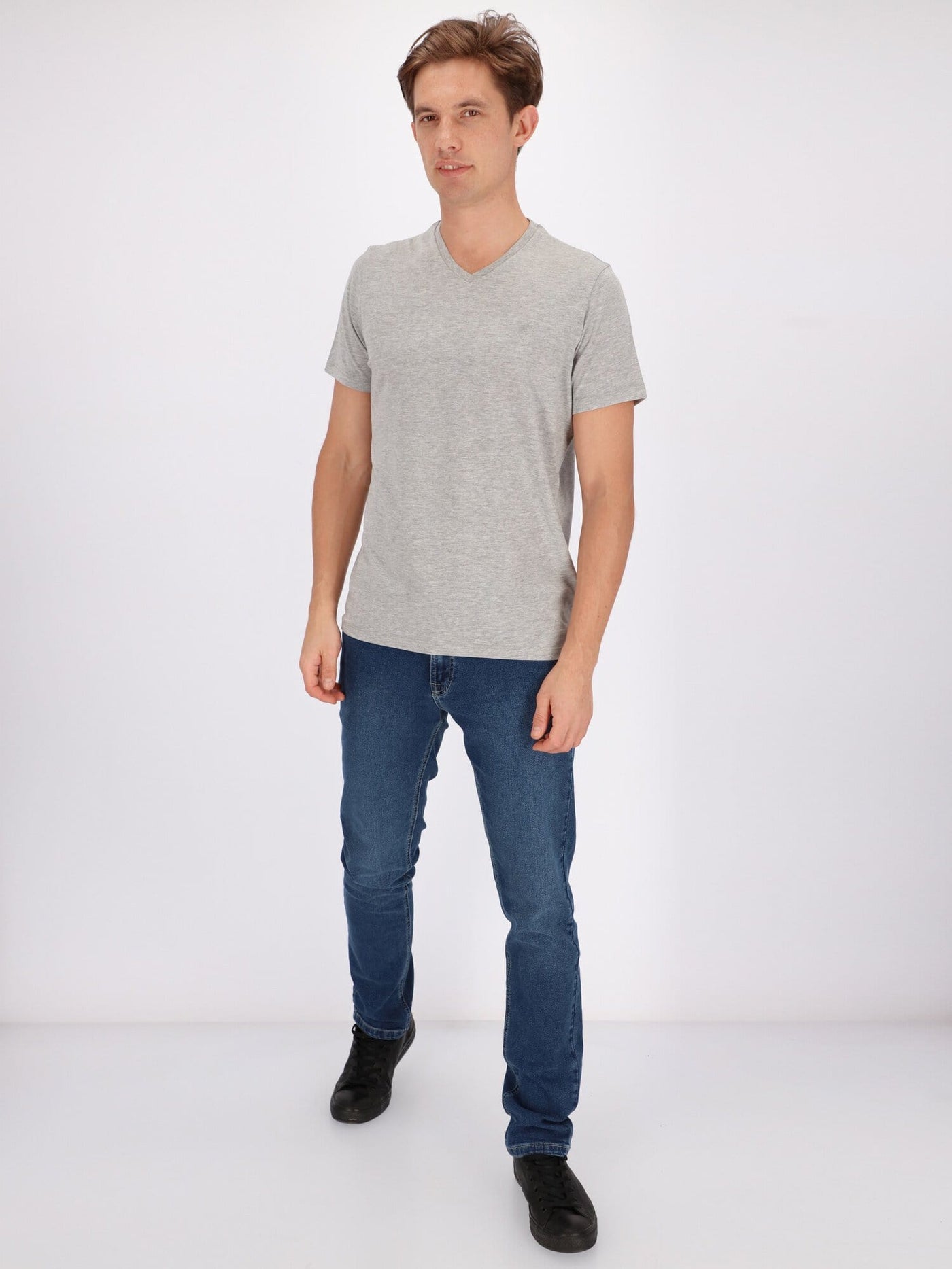 Daniel Hechter T-Shirts Basic V Neck Casual T-Shirt