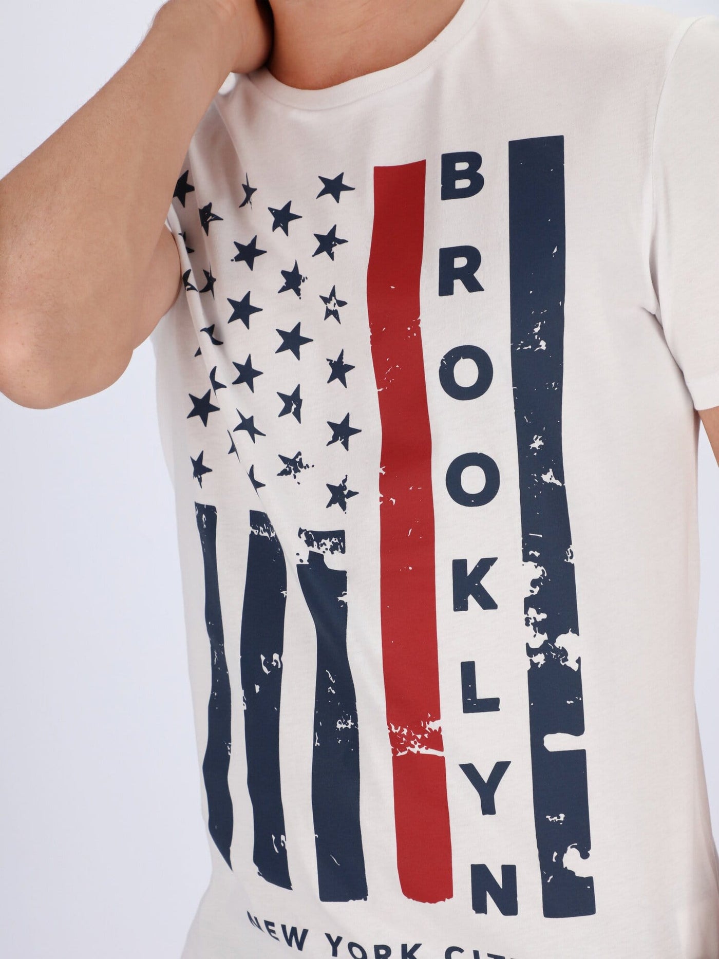 OR T-Shirts White / S Brooklyn Front Print T-Shirt