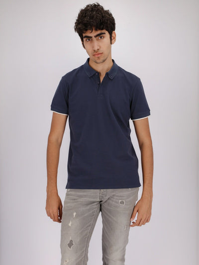 OR Polos Turned-Down Collar Button-Up Short Sleeve Polo Shirt