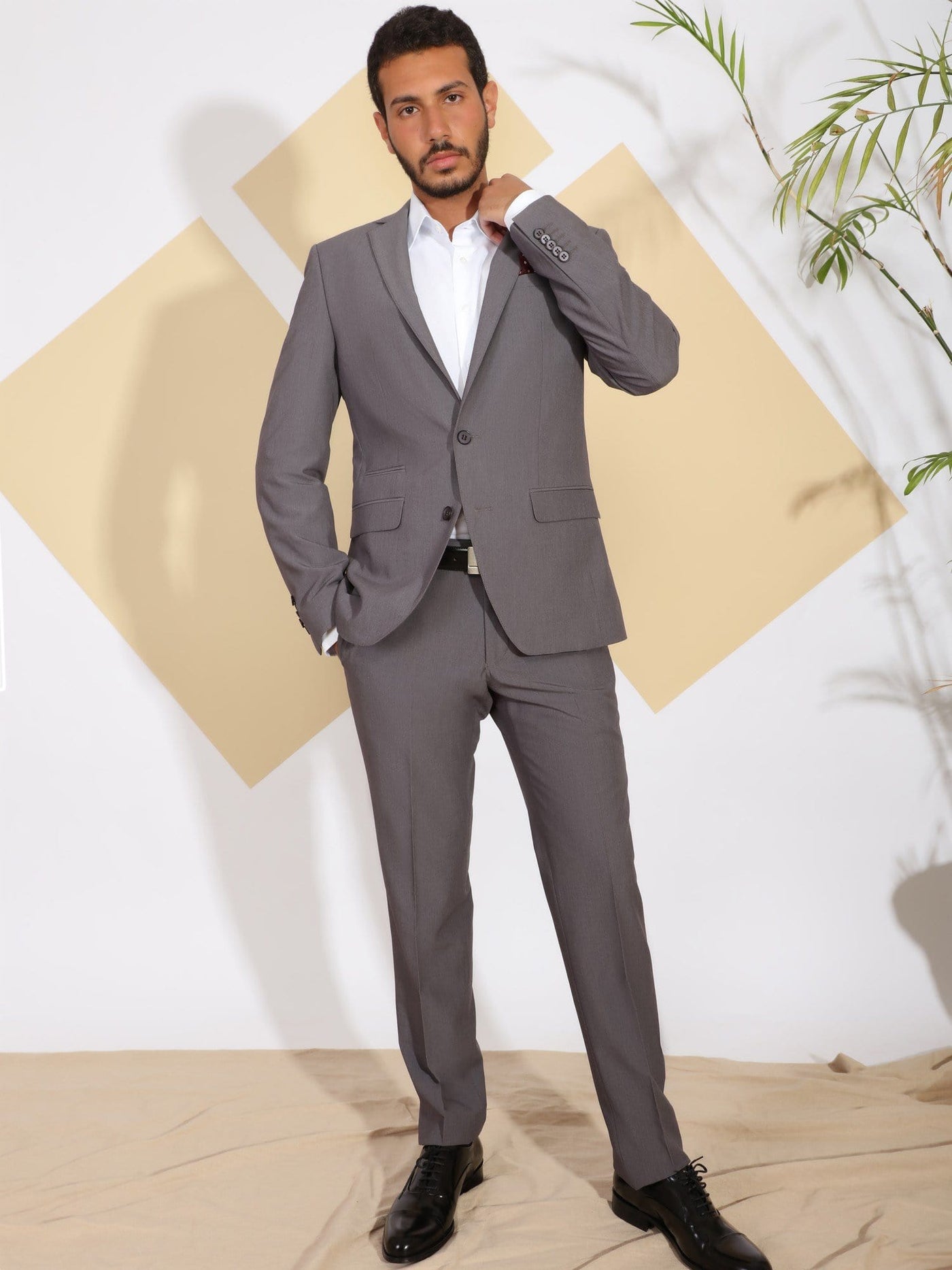 Daniel Hechter Pants & Shorts Solid Tux Pants with Tailored Fit Cut