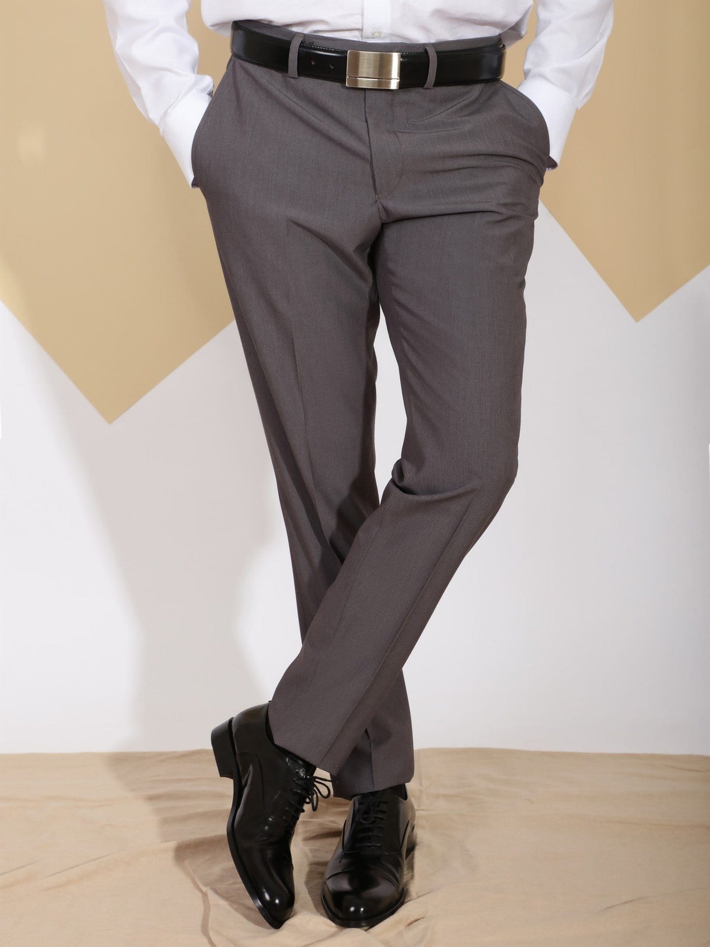 Daniel Hechter Pants & Shorts Solid Tux Pants with Tailored Fit Cut