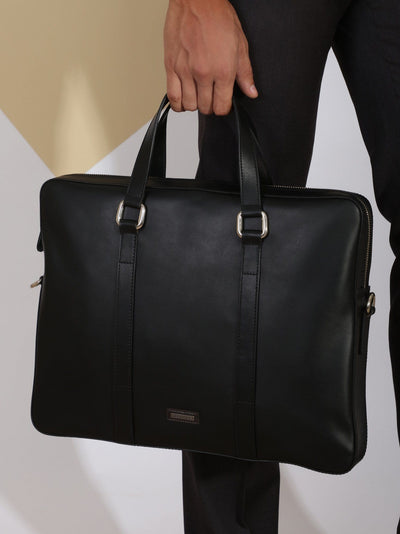 Daniel Hechter Other Accessories Black / Os Modern Leather Briefcase