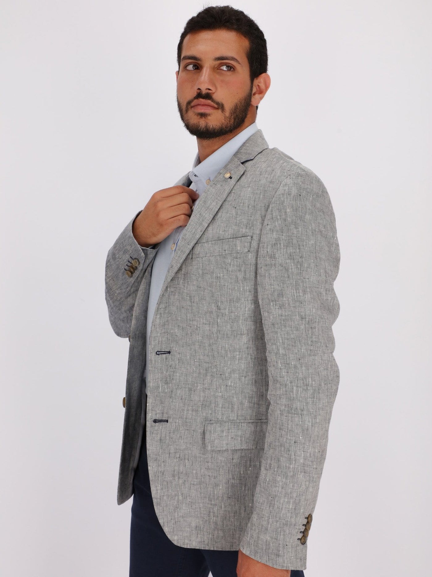 Daniel Hechter Suits & Blazers Textured Heather Blazer with Notch Collar