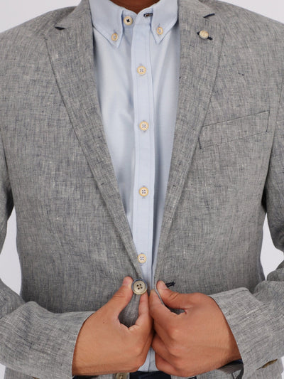 Daniel Hechter Suits & Blazers Textured Heather Blazer with Notch Collar