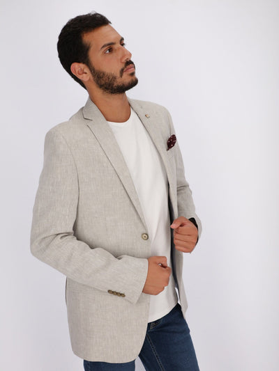 Daniel Hechter Suits & Blazers Textured Heather Blazer with Notch Collar