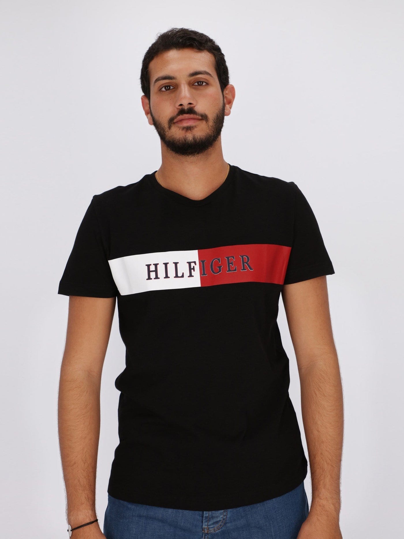 Tommy Hilfiger T-Shirts Front Printed Logo Regular-Fit T-shirt