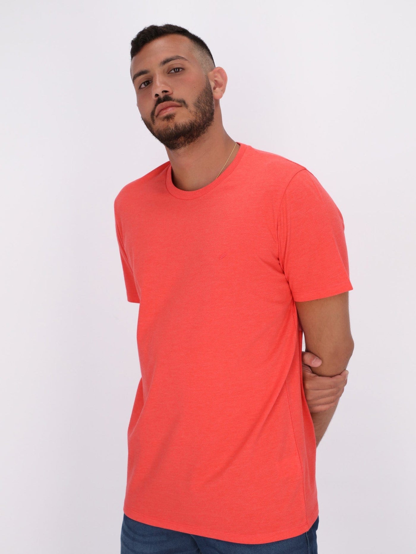 Daniel Hechter T-Shirts Basic Short Sleeve Ribbed Round Neck T-Shirt