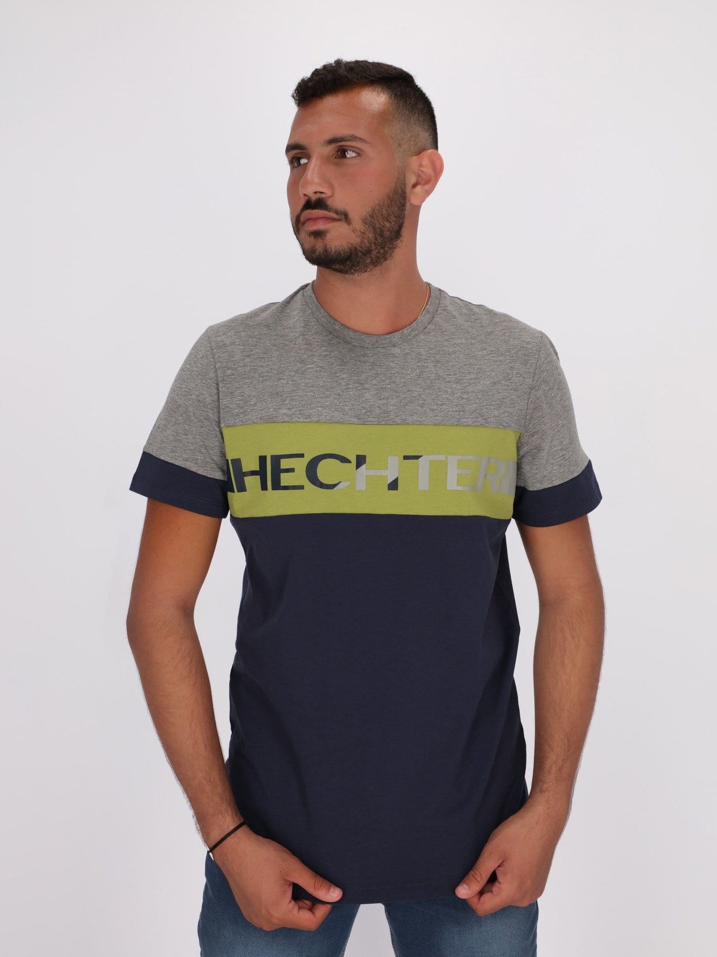 Daniel Hechter T-Shirts Color Block Printed Short Sleeve T-Shirt