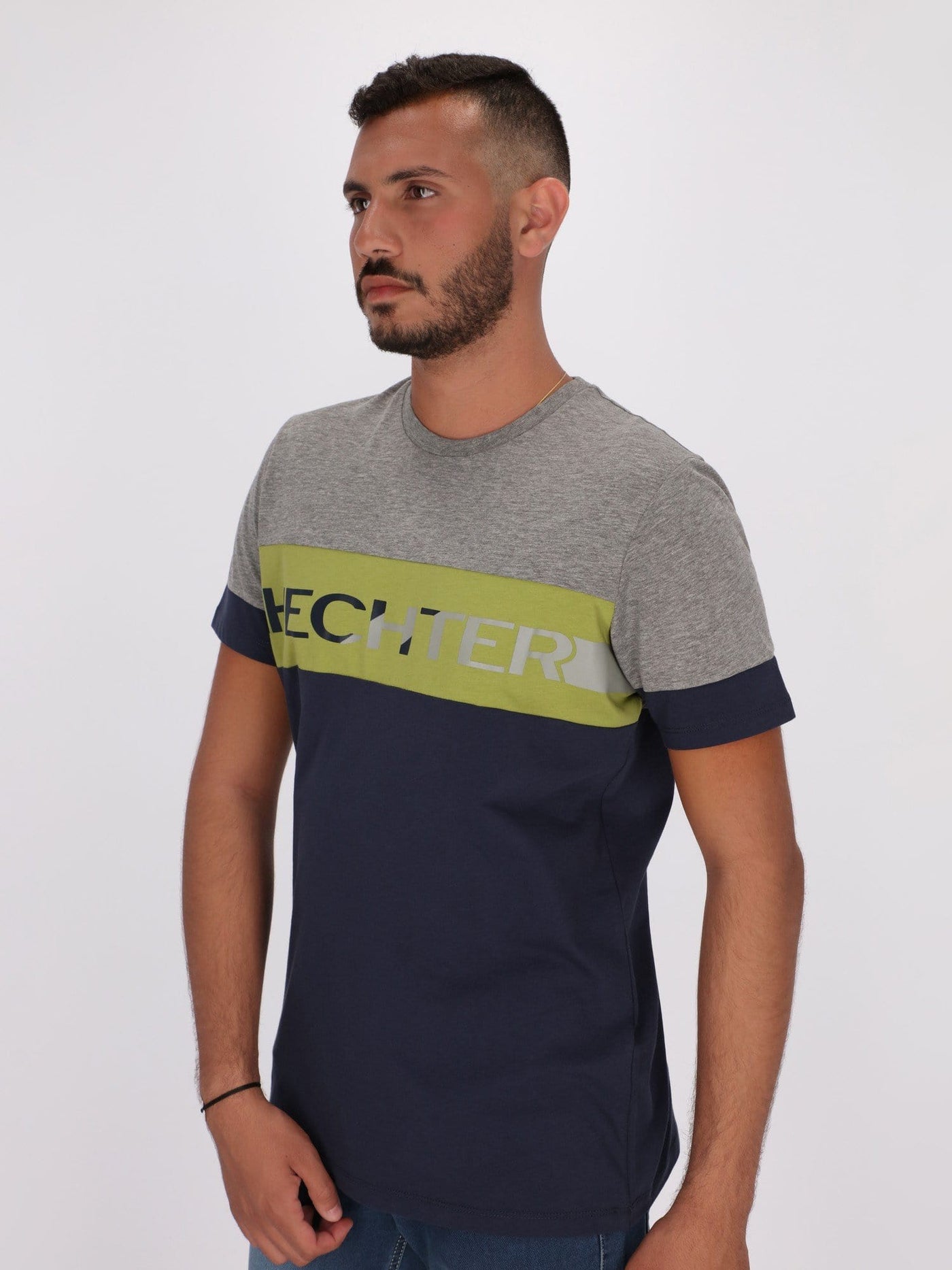 Daniel Hechter T-Shirts Color Block Printed Short Sleeve T-Shirt