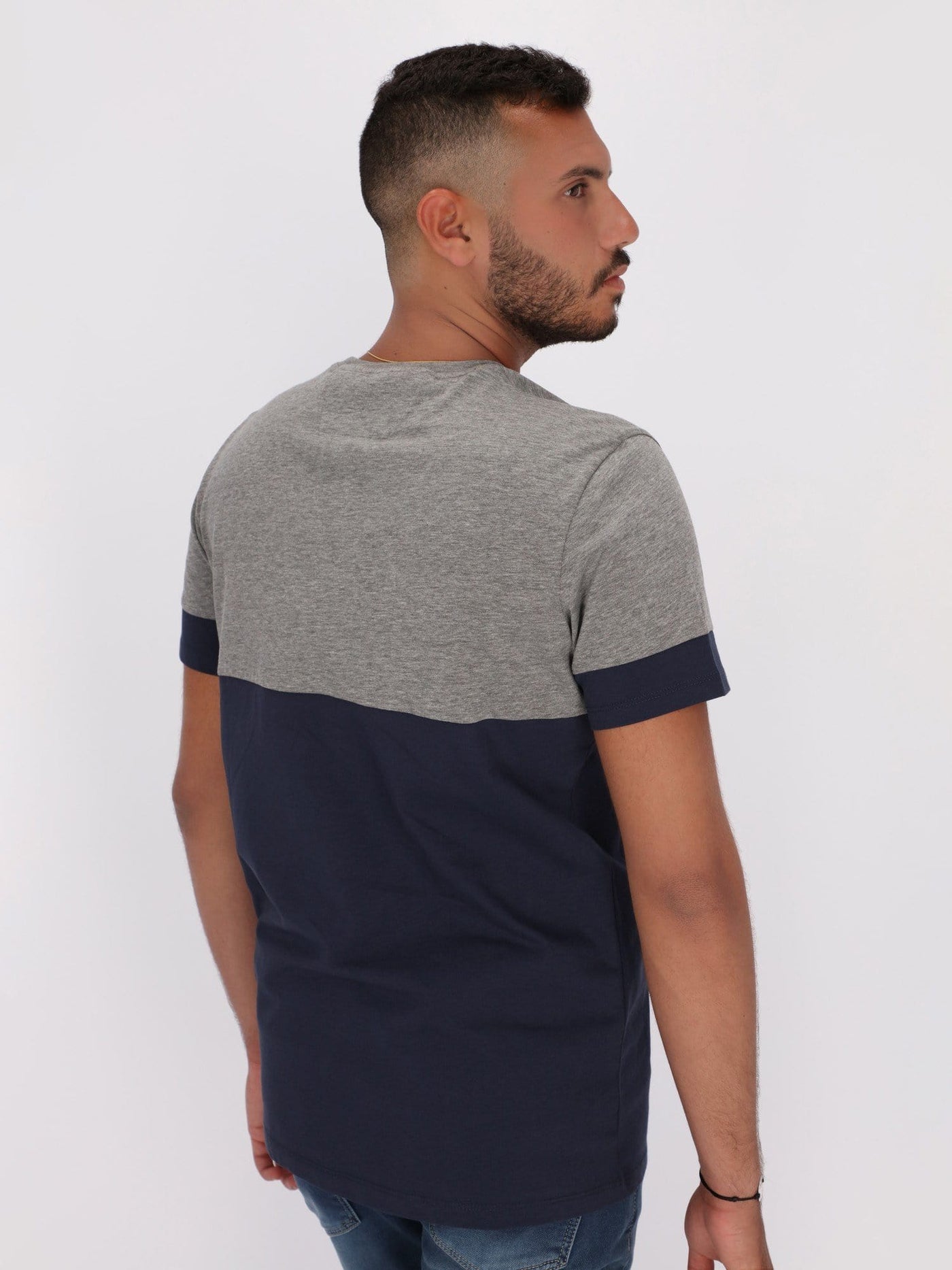 Daniel Hechter T-Shirts Color Block Printed Short Sleeve T-Shirt