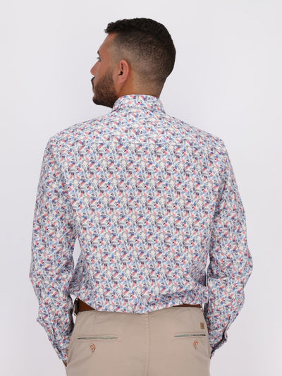 Daniel Hechter Shirts All Over Colorful Small Floral Printed Shirt