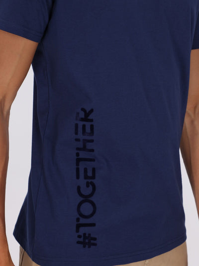 Daniel Hechter T-Shirts T-Shirt with #TOGETHER Front Side Print