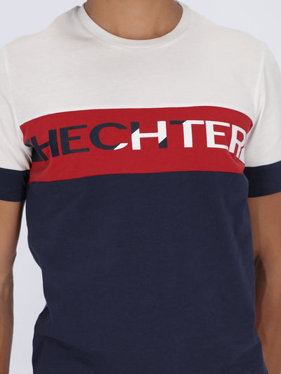 Daniel Hechter T-Shirts Color Block Printed Short Sleeve T-Shirt