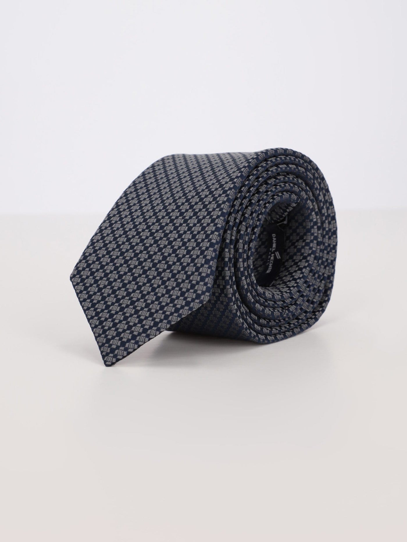 Daniel Hechter Other Accessories Anthracite / Os Narrow Necktie with Diamond Patterns