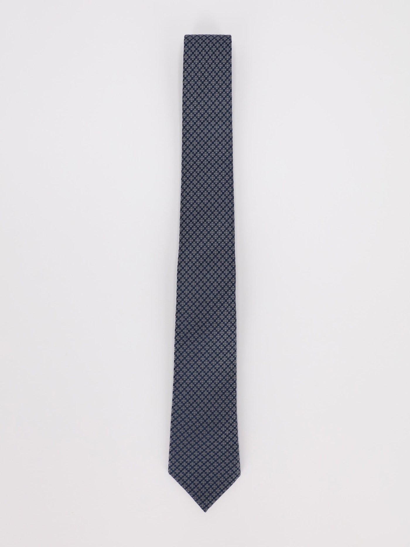 Daniel Hechter Other Accessories Anthracite / Os Narrow Necktie with Diamond Patterns