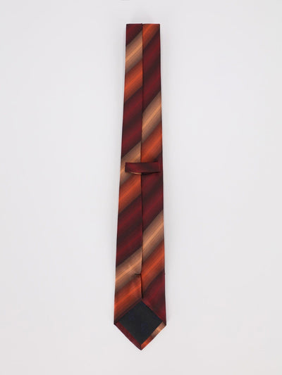 Daniel Hechter Other Accessories Black / Os Slim Necktie with Diagonal Stripes