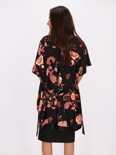 OR Jackets & Cardigans Floral Kimono with Butterfly Sleeve