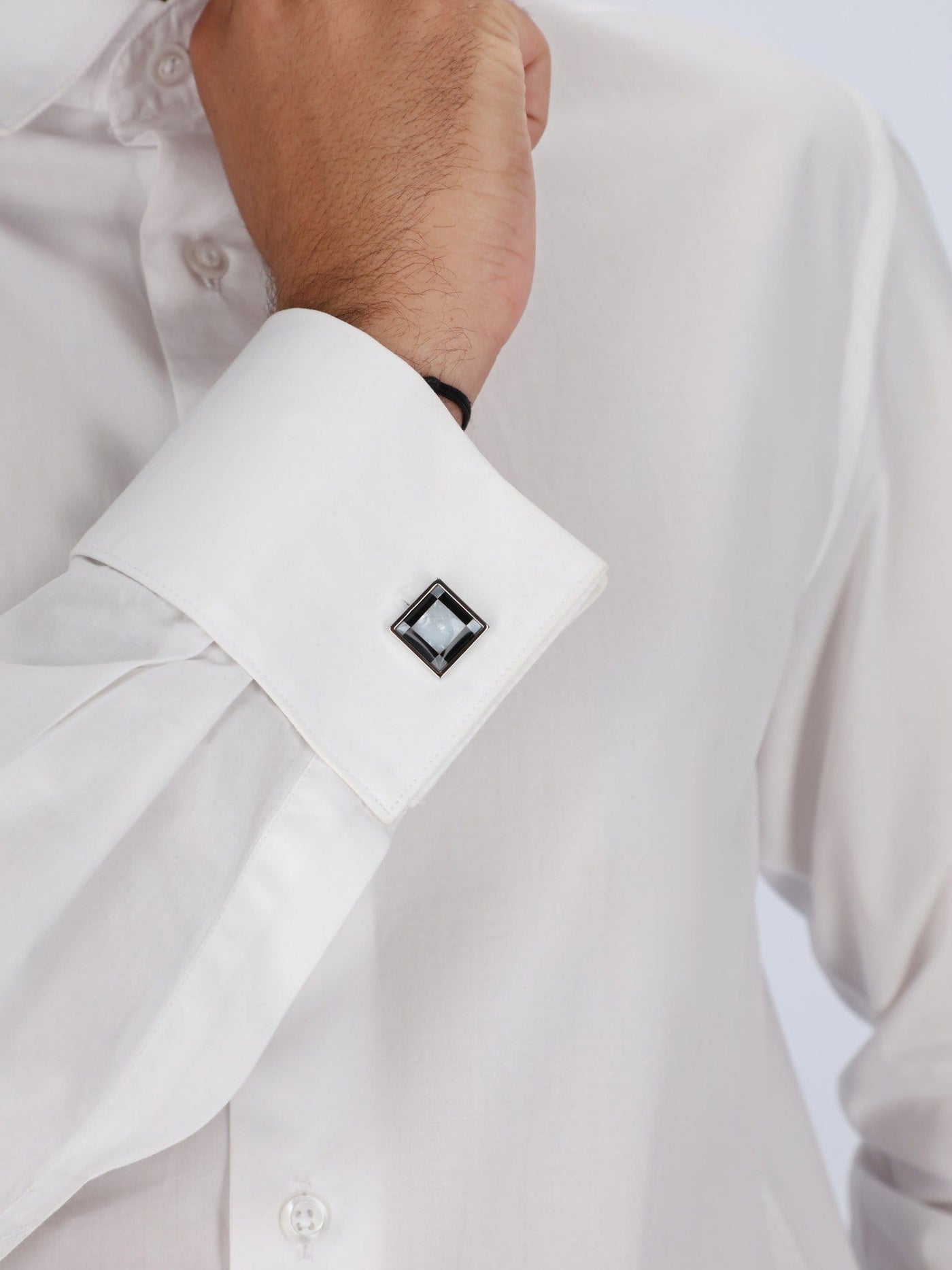 Daniel Hechter Other Accessories Black / Os Black & White Check Square Cufflinks