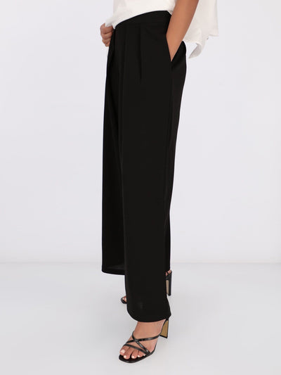 OR Pants & Leggings Front Side Pleats Wide Leg Pants