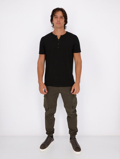 OR T-Shirts Henley Neck Basic T-Shirt