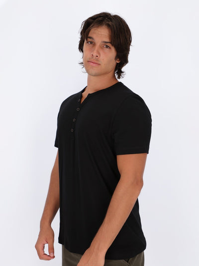 OR T-Shirts Henley Neck Basic T-Shirt