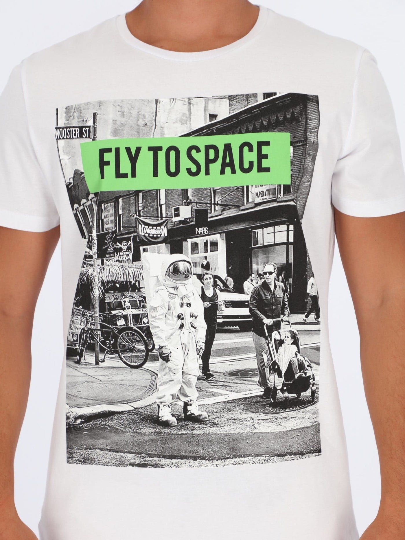 OR T-Shirts Fly to Space Front Print T-Shirt