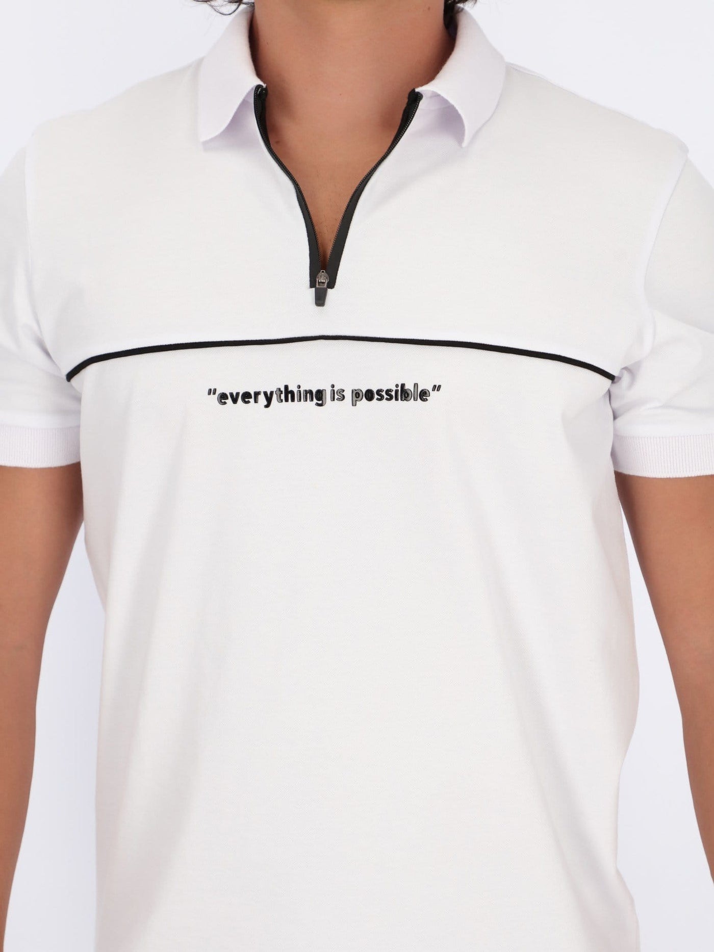 OR Polos Everything Is possible Front Print Polo Shirt