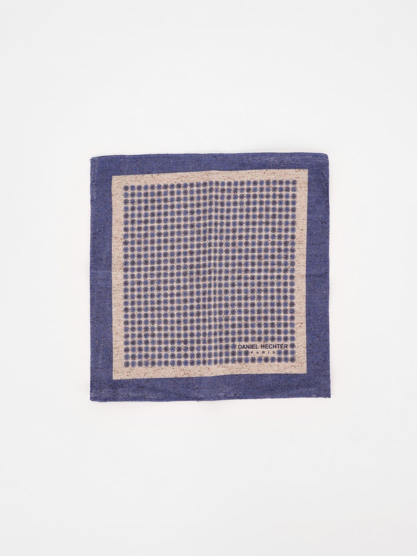 Daniel Hechter Other Accessories Dusty Blue / Os Wool Pocket Square with Dotted Print