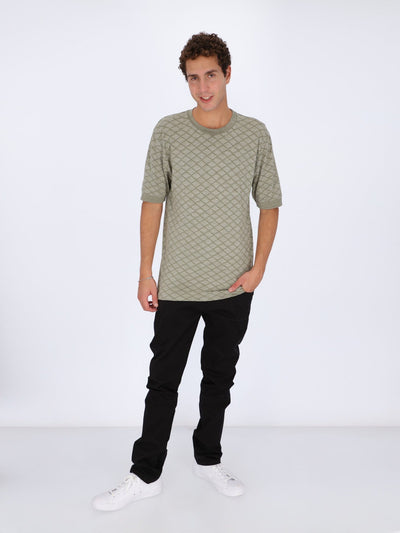 Daniel Hechter T-Shirts T-shirt with Seamless Chainlink Pattern