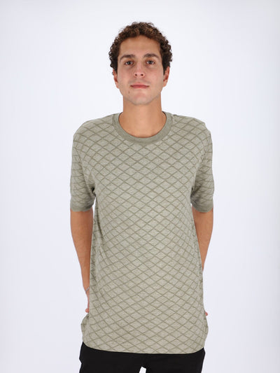 Daniel Hechter T-Shirts T-shirt with Seamless Chainlink Pattern