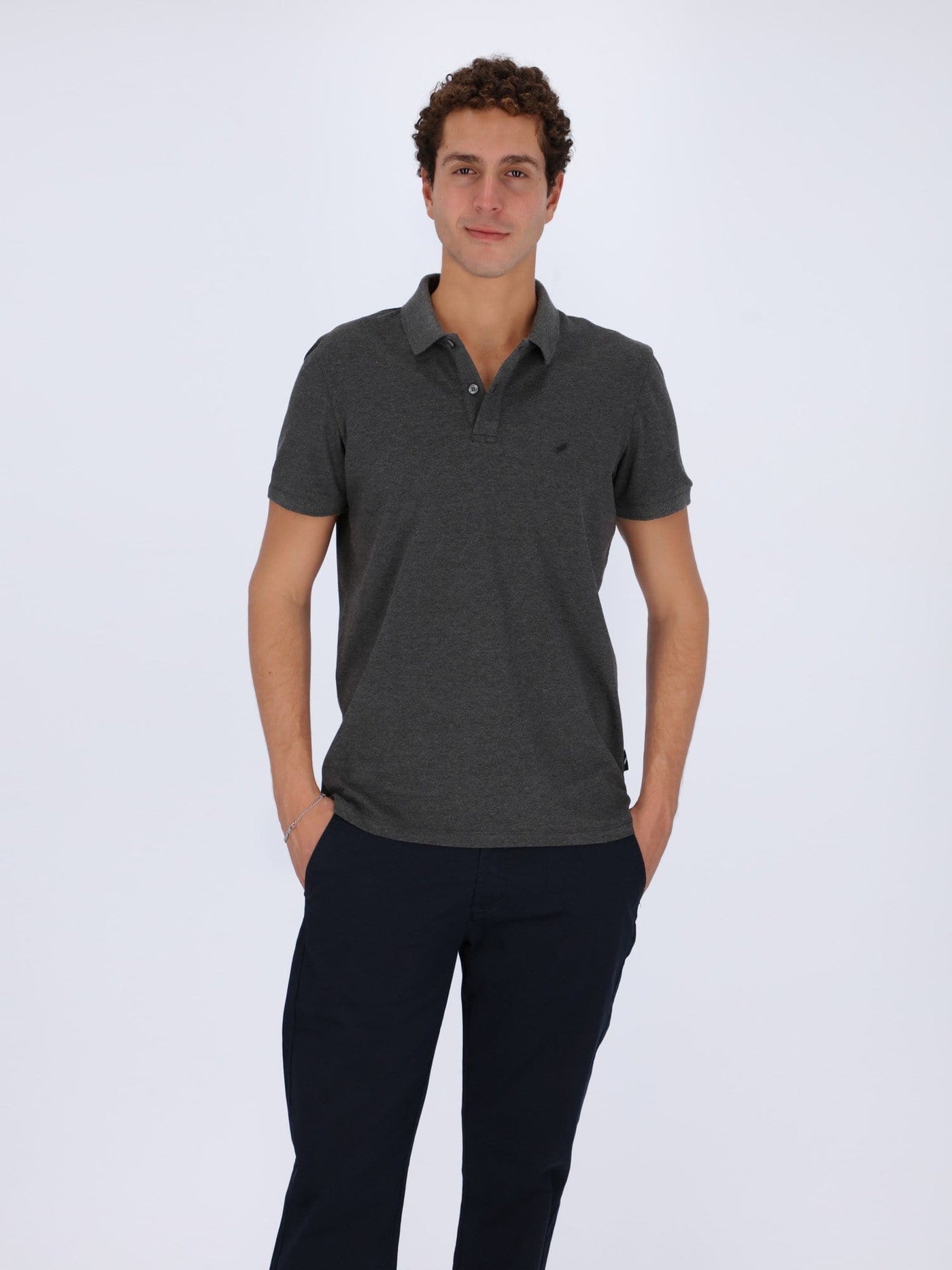 Daniel Hechter Polos Basic Polo Shirt with Regular Fit Cut