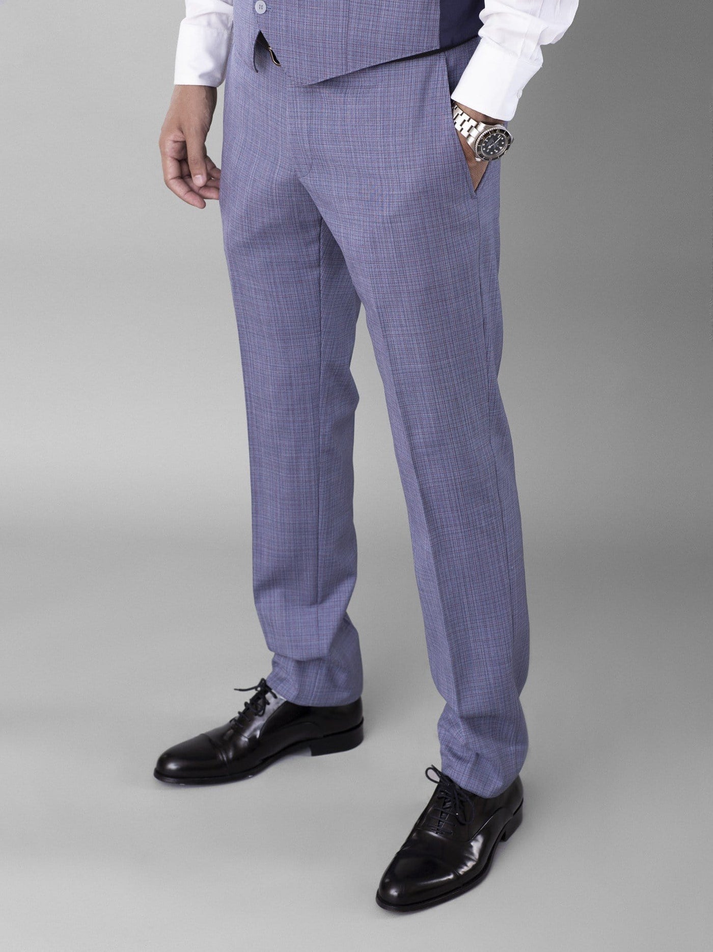 Daniel Hechter Pants & Shorts Tattersall Tux Pants with Tailored Fit Cut