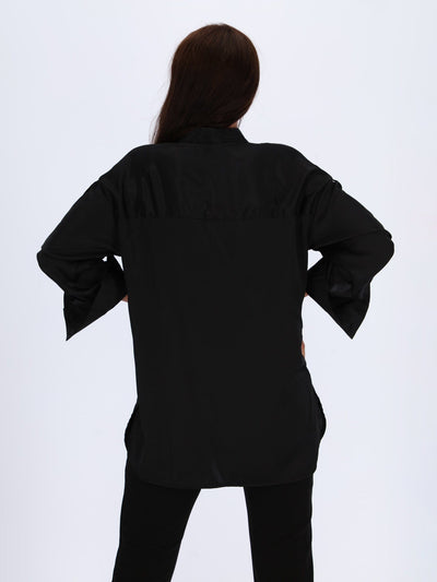 OR Tops & Blouses Side Slit Long Sleeve Shirt