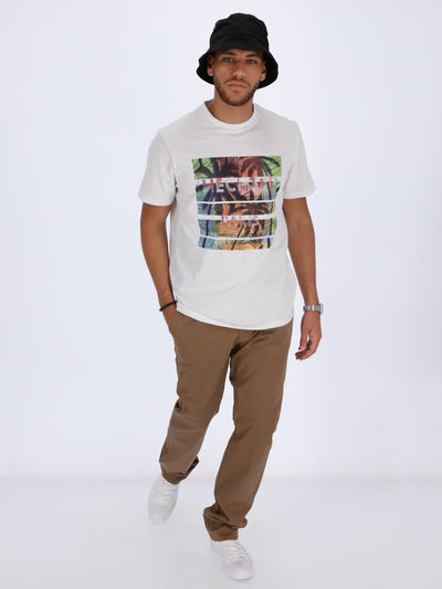 Daniel Hechter T-Shirts Palm Trees Printed T-shirt