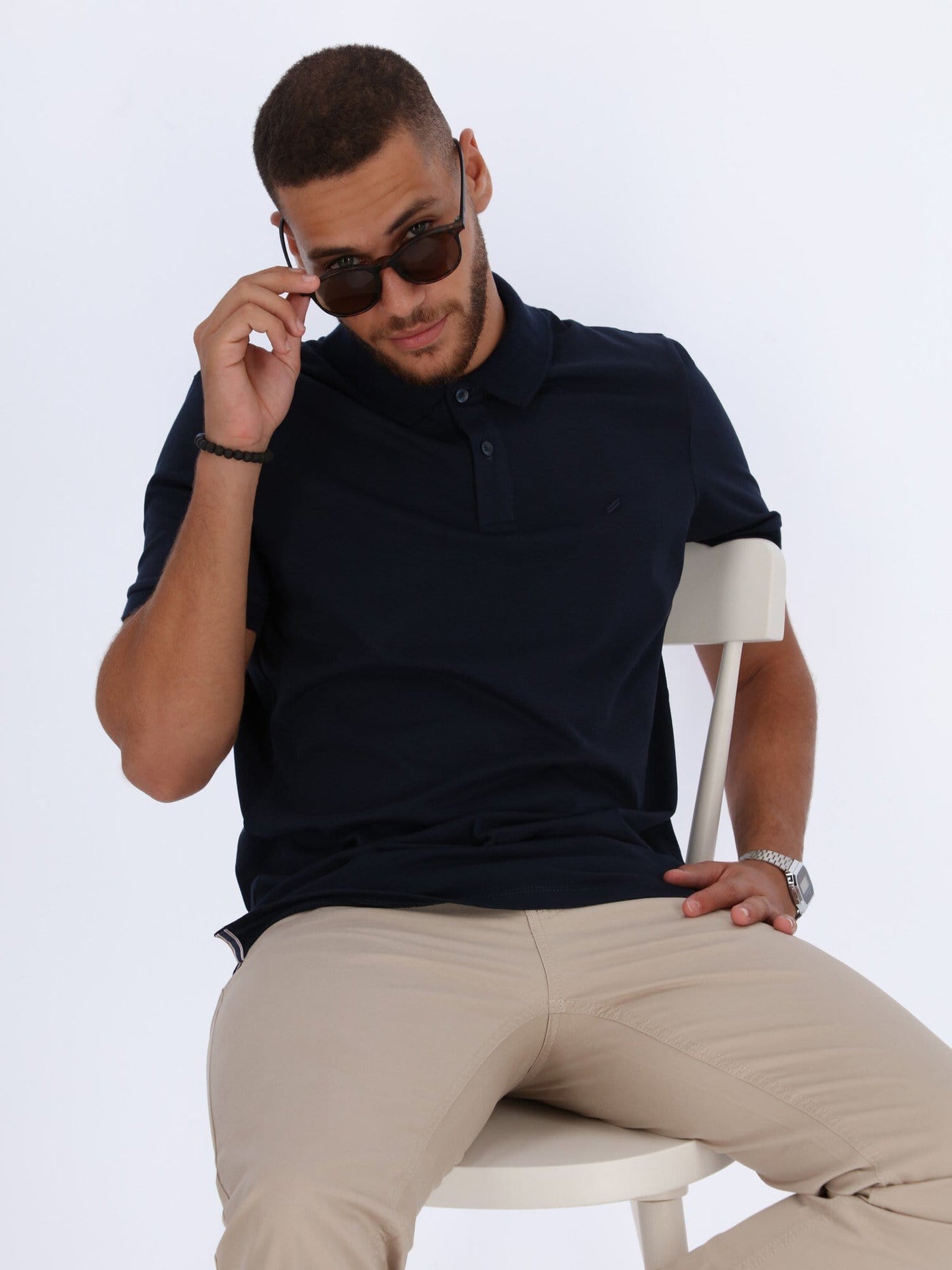 Daniel Hechter Polos Basic Polo Shirt with Regular Fit Cut