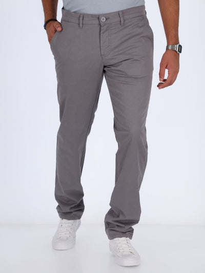 Daniel Hechter Pants & Shorts MEDIUM GREY / 42 Basic Chino Pants with Side Pockets