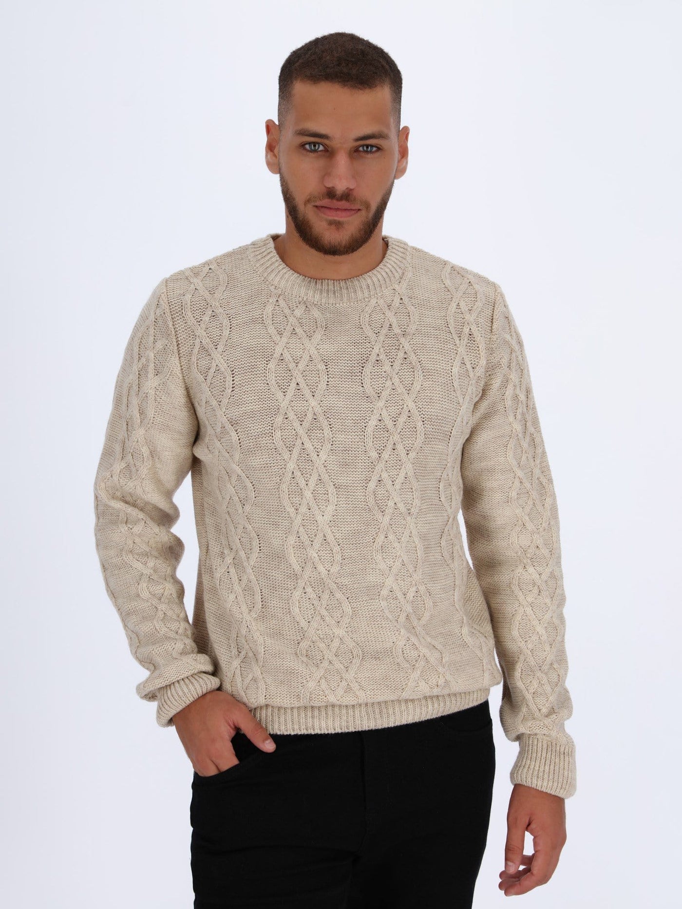 OR Knitwear Knitted Sweater with Braided Texture