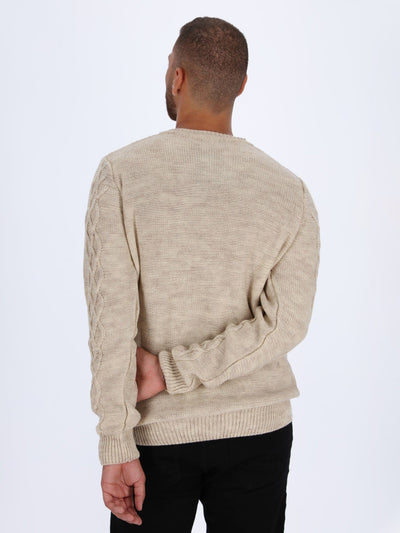 OR Knitwear Knitted Sweater with Braided Texture