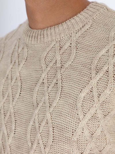 OR Knitwear Knitted Sweater with Braided Texture