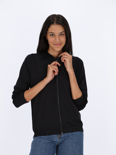 Basic Zipper Sweatshirt