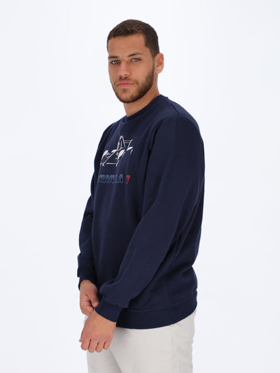 O'Zone Men's Front Printed Sweatshirt