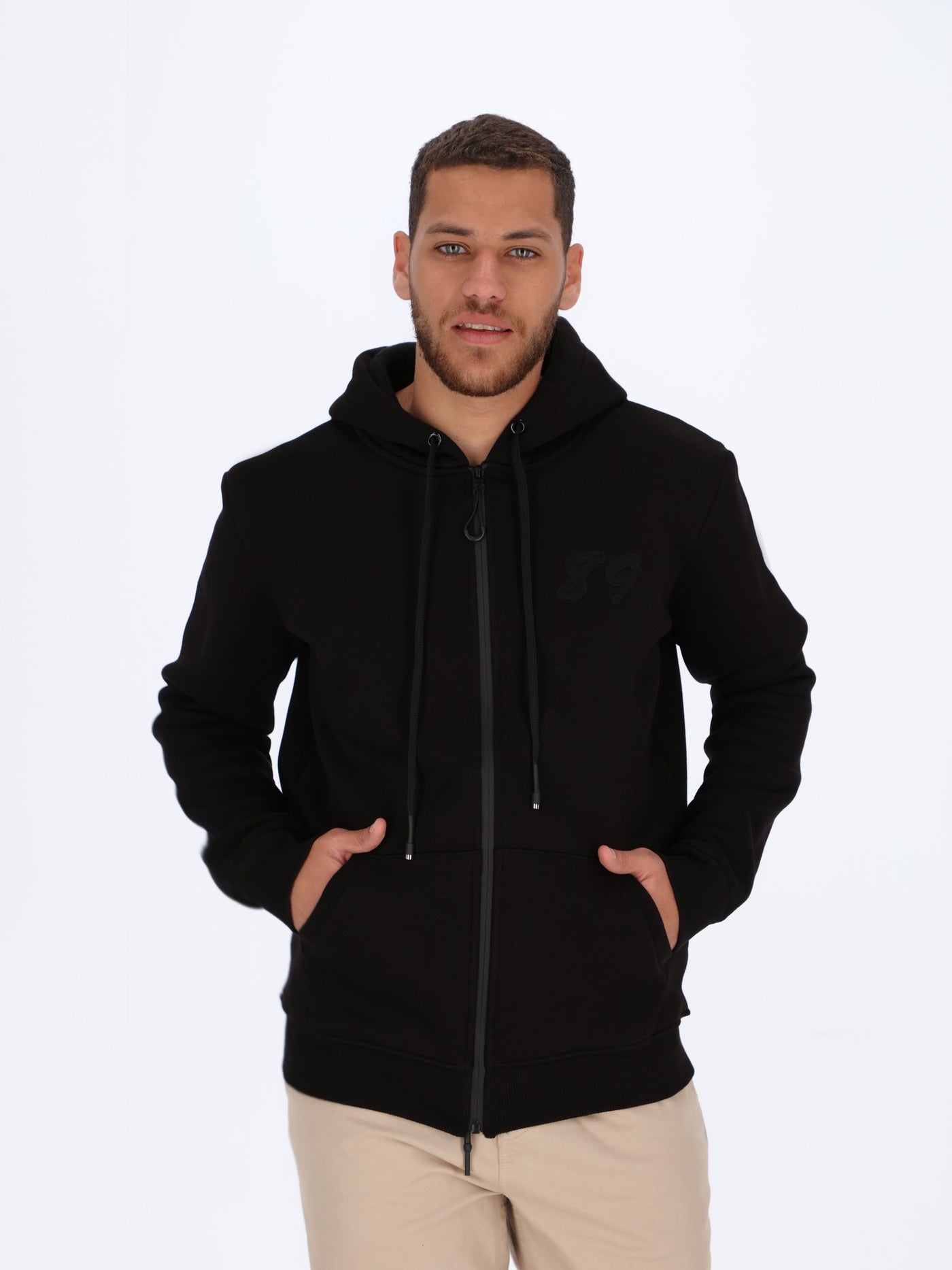 Men's Basic Zip-up Hoodie