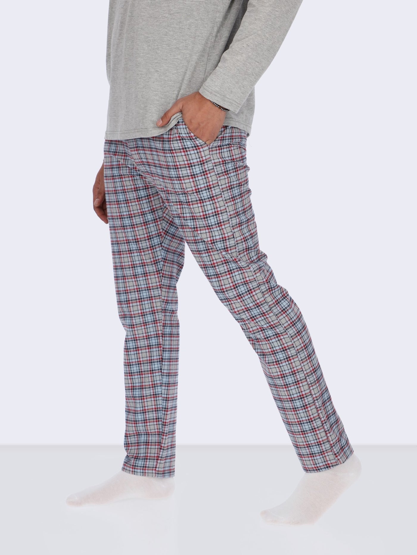 Drawstring Checkered Pyjama Pants