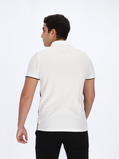 Color Block Short Sleeve Polo Shirt