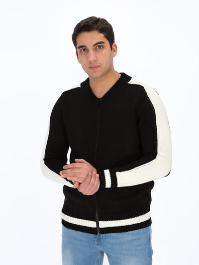 O'Zone Men's Knitted Varsity Jacket