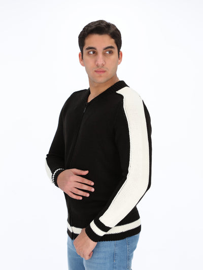 O'Zone Men's Knitted Varsity Jacket