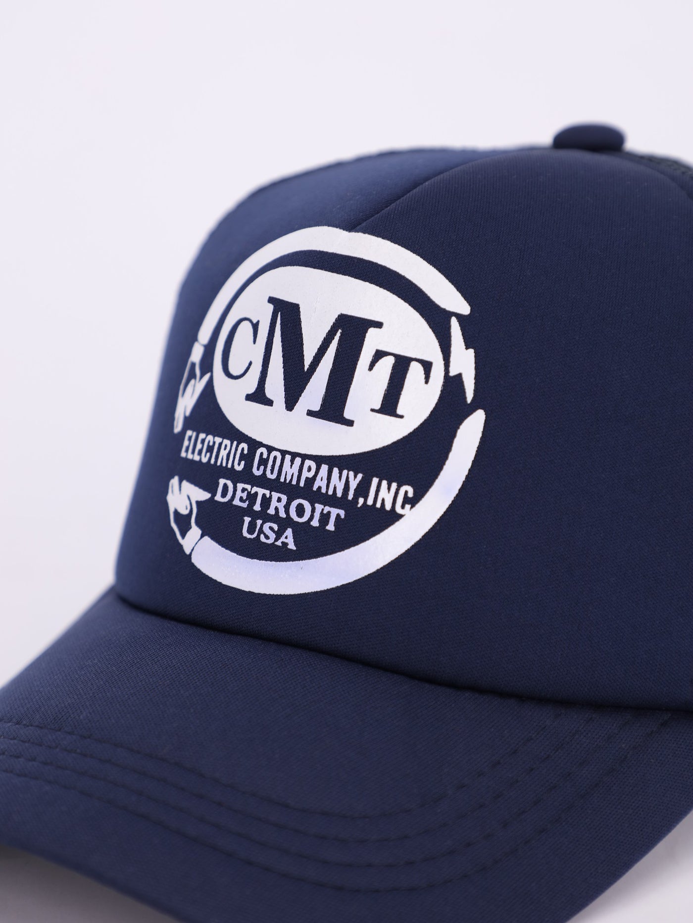 Front Text Print Round Net Baseball Cap