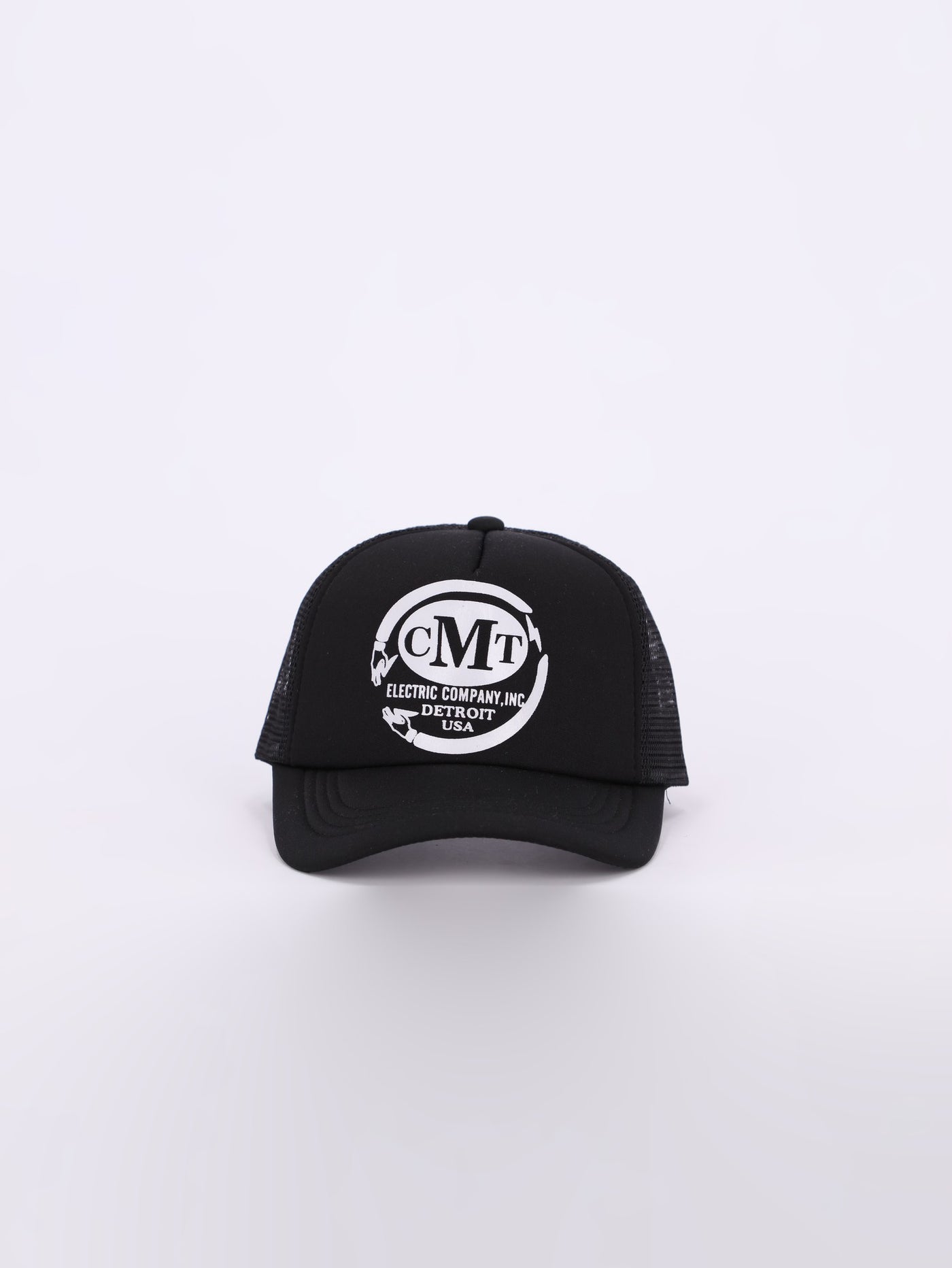 Front Text Print Round Net Baseball Cap