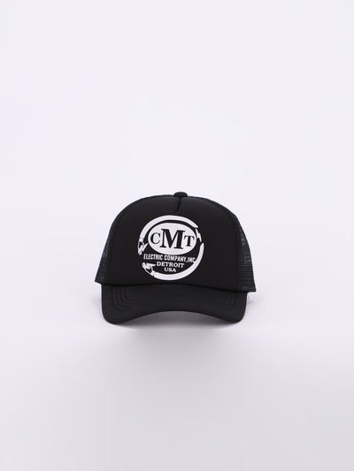 Front Text Print Round Net Baseball Cap